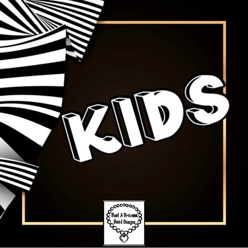 Black and White Striped Kids T-Shirt